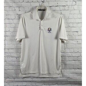 RLX Ralph Lauren Men's Medium White 2020 Ryder's Cup S/S Golf Polo Shirt